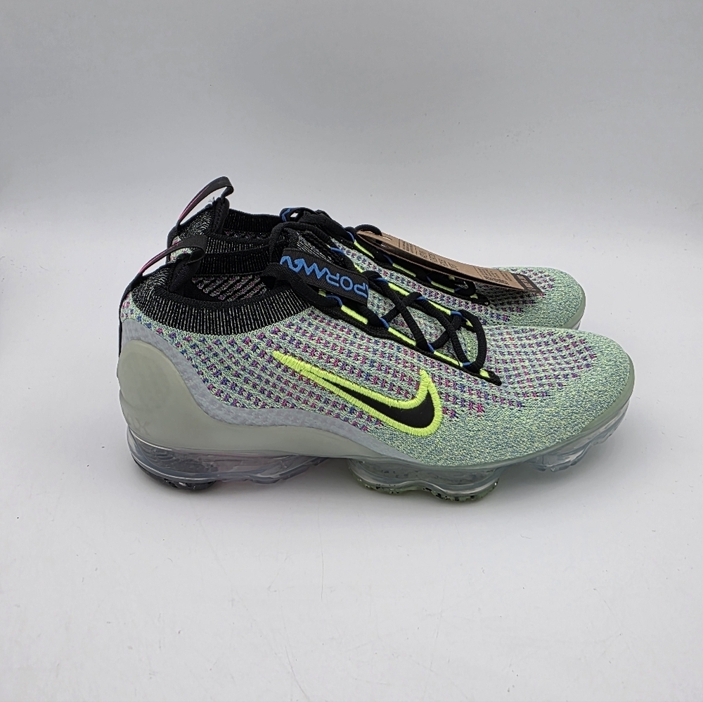 Nike Air VaporMax 2021 FK (GS) Volt Photo Blue DX3367-700 Size 4.5Y / WMNS 6 NEW